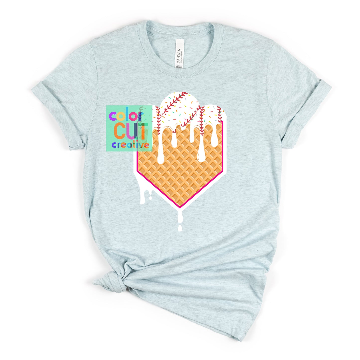 Baseball Waffle Cone Home Plate