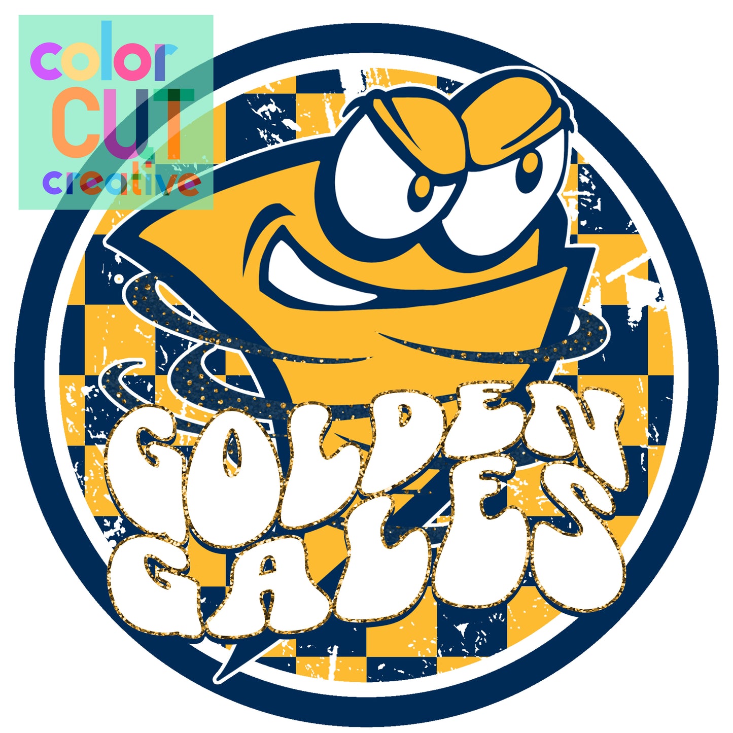 Golden Gales Checkerboard Mascot