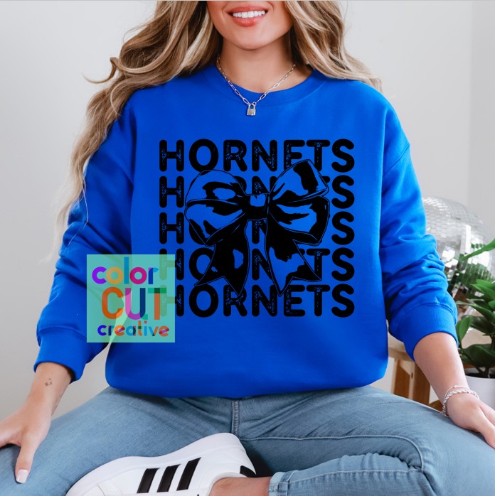 Hornets Stacked with Bow