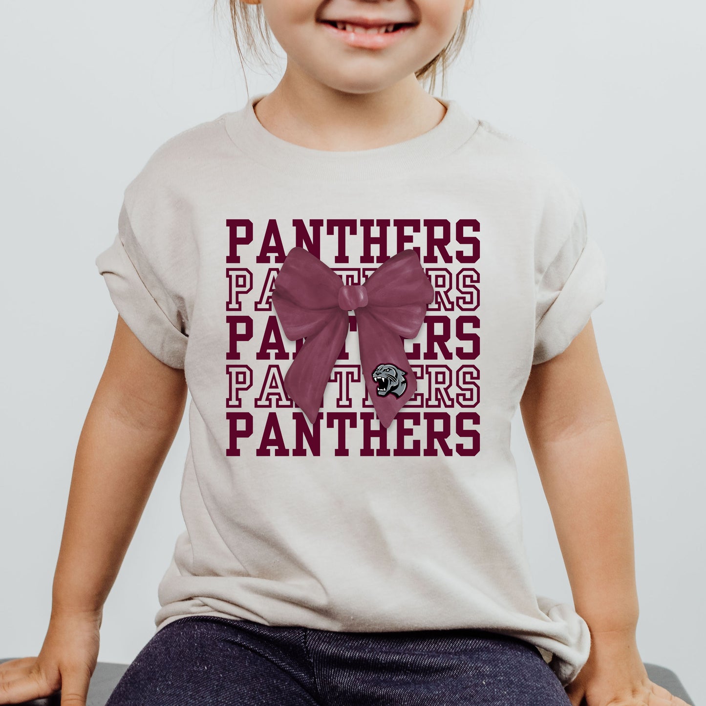 Benton Panthers Repeating Word Design