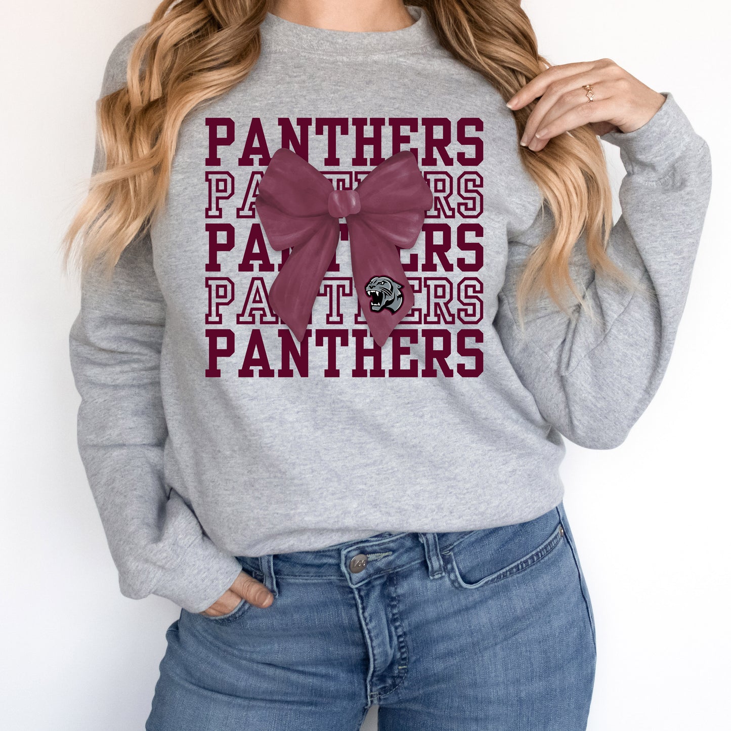 Benton Panthers Repeating Word Design