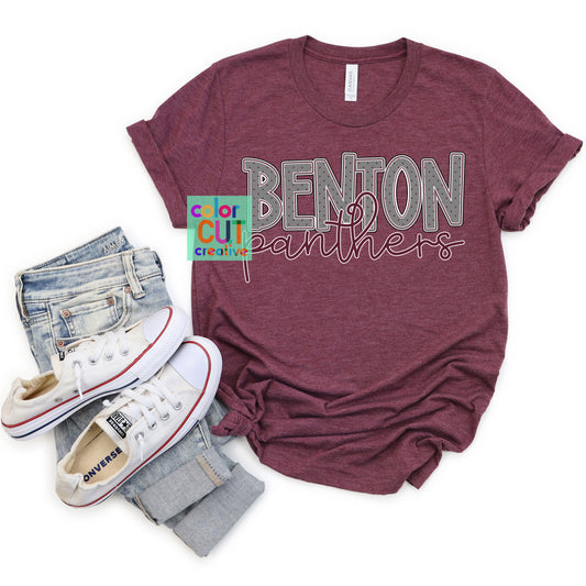 Benton Panthers Dot Words