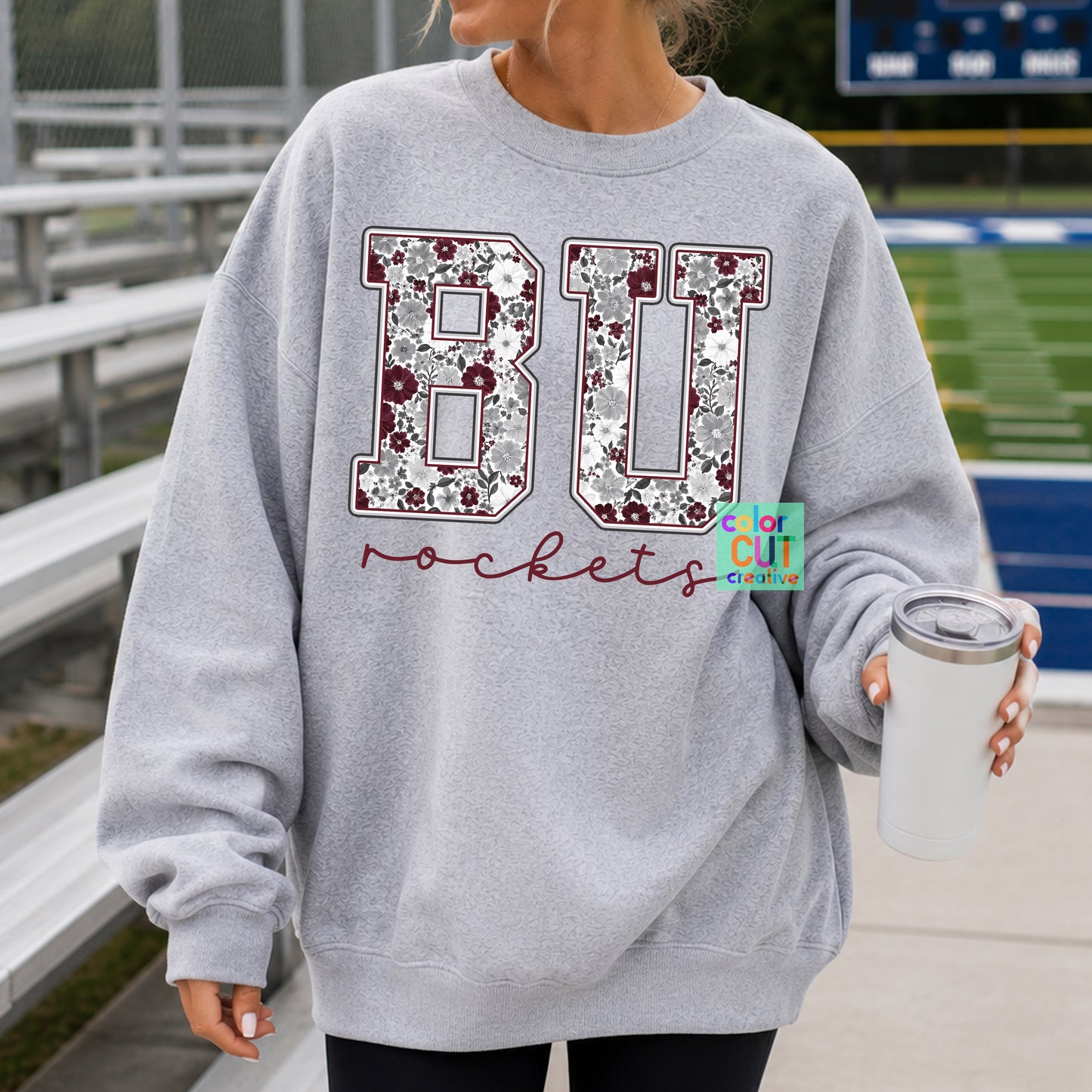 BU Rockets Floral Mascot