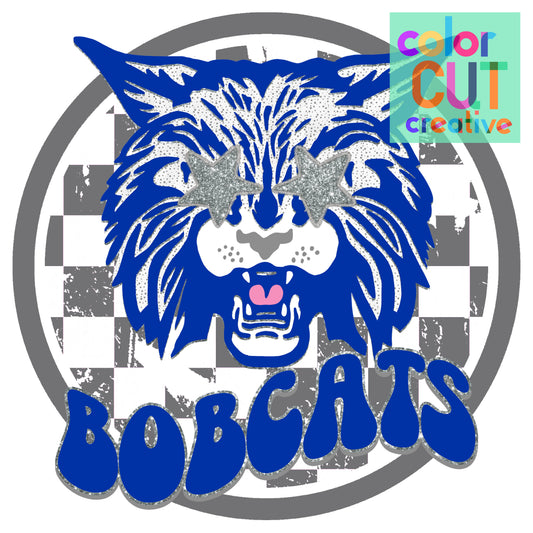 Bobcats Preppy Royal Silver