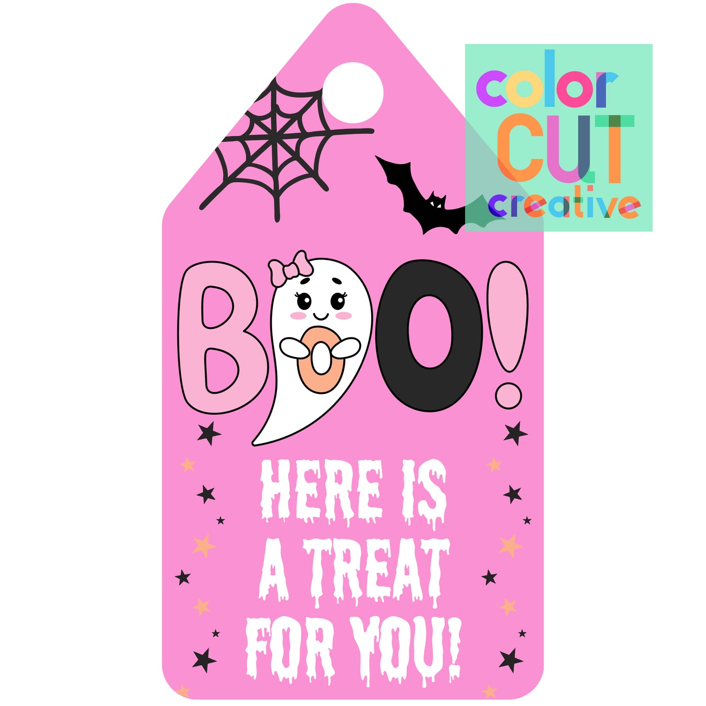 Freebie Ghost Boo Tag