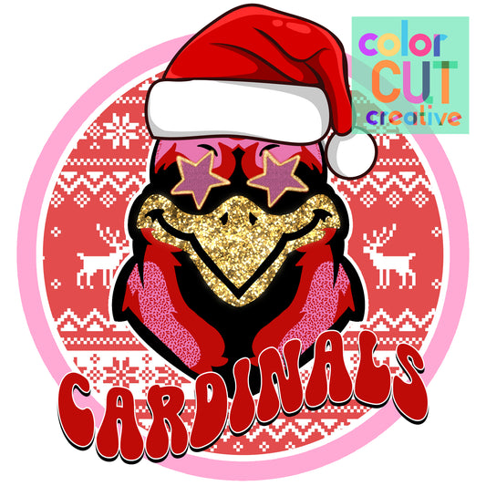 Fairisle Christmas Cardinals mascot