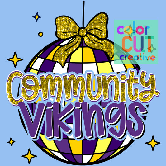 Community Vikings Disco Ball