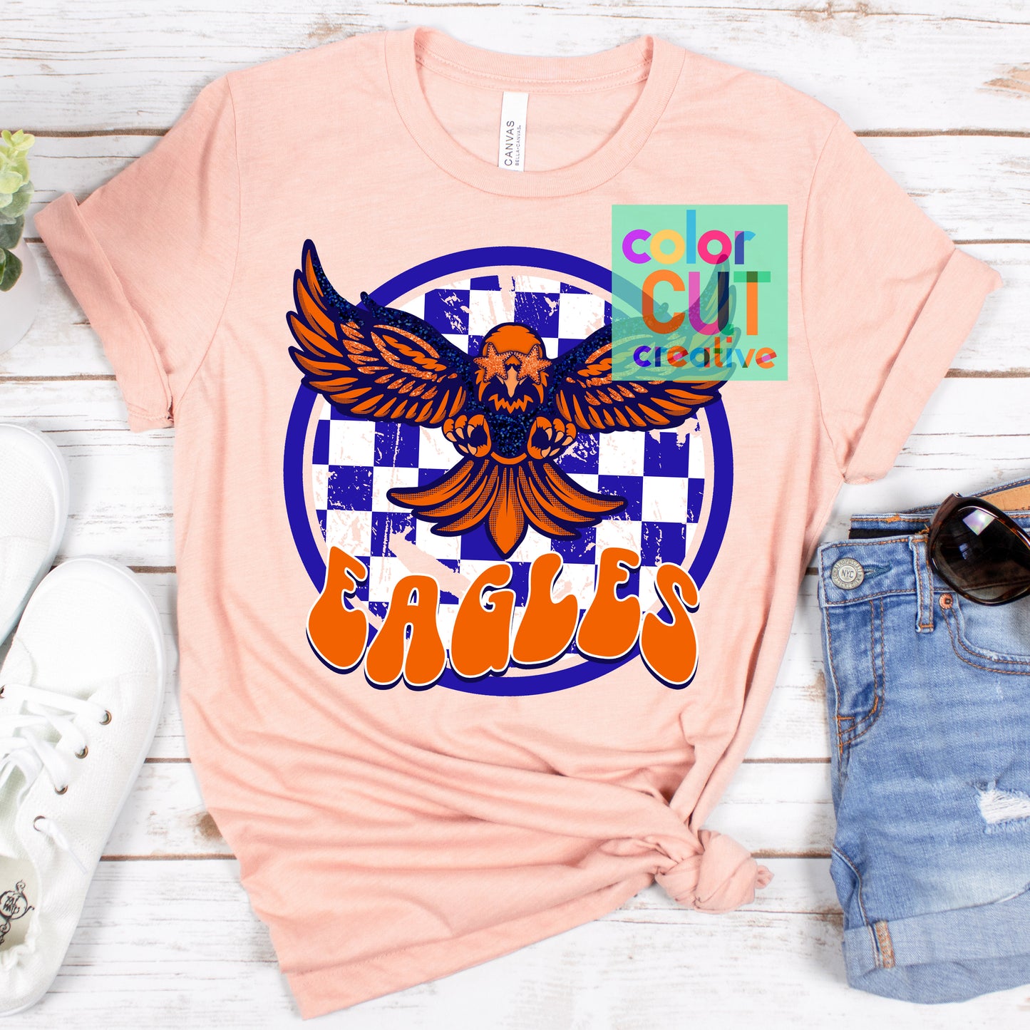 Eagles Orange Navy