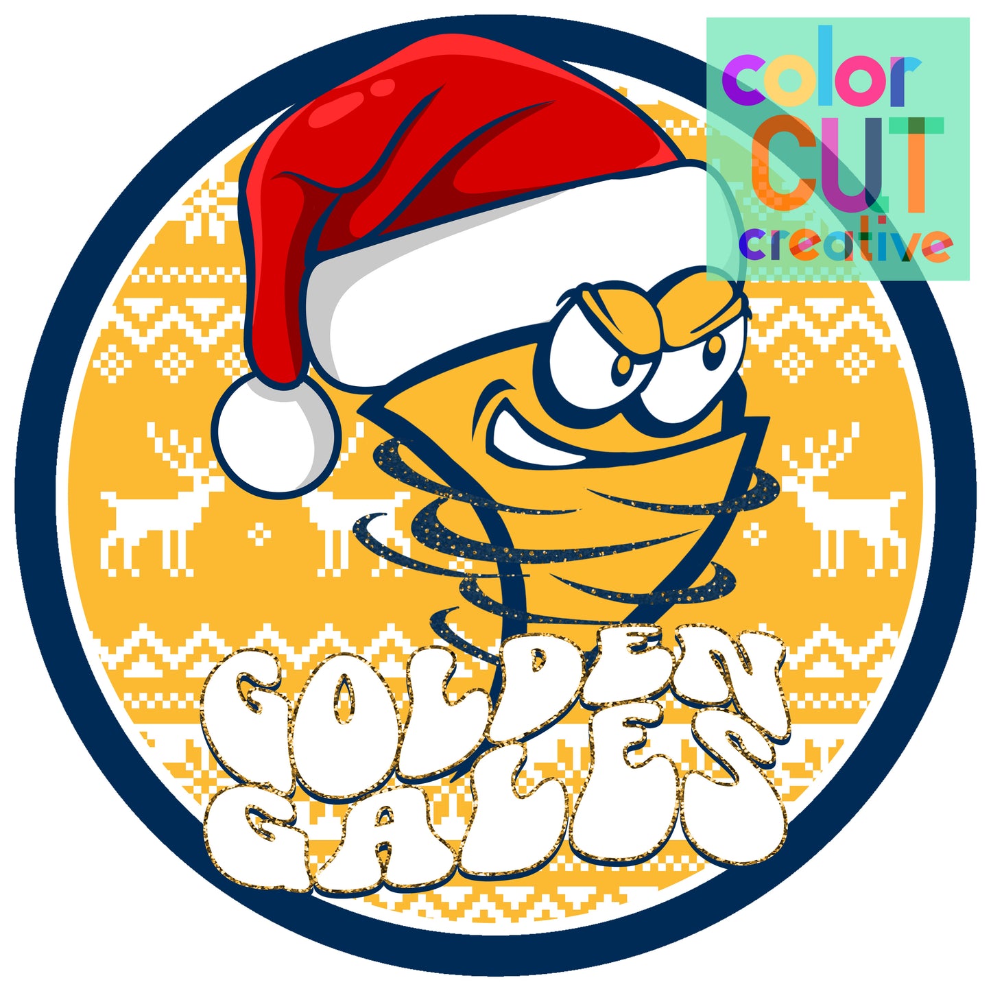 Fairisle Christmas Golden Gales mascot