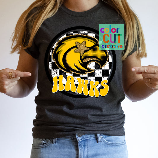 Hawks Preppy Gold Black