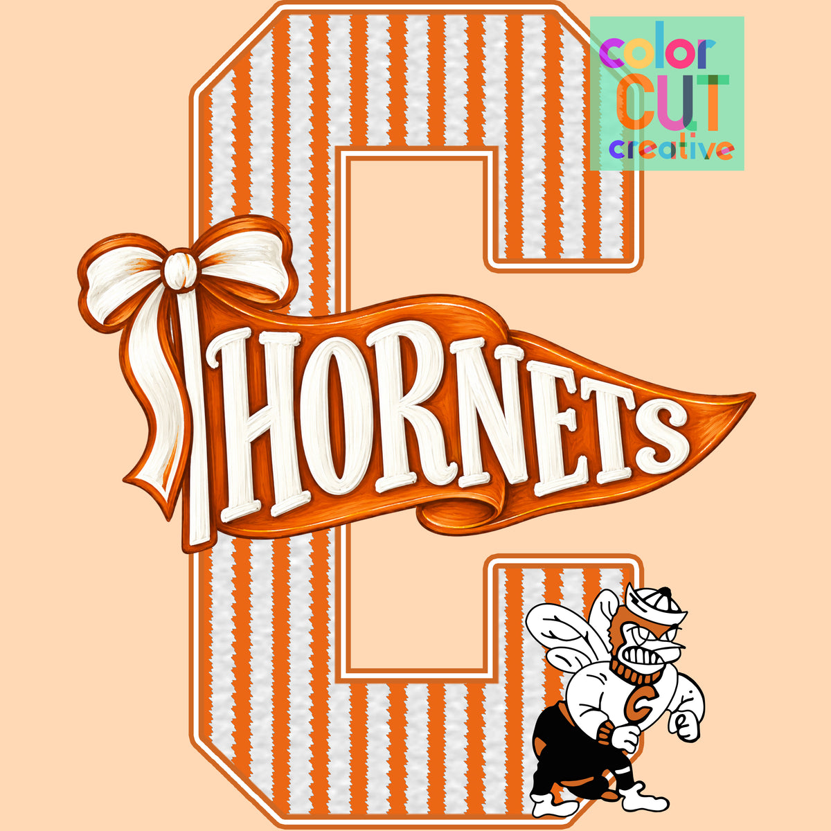 Hornets Seersucker Mascot