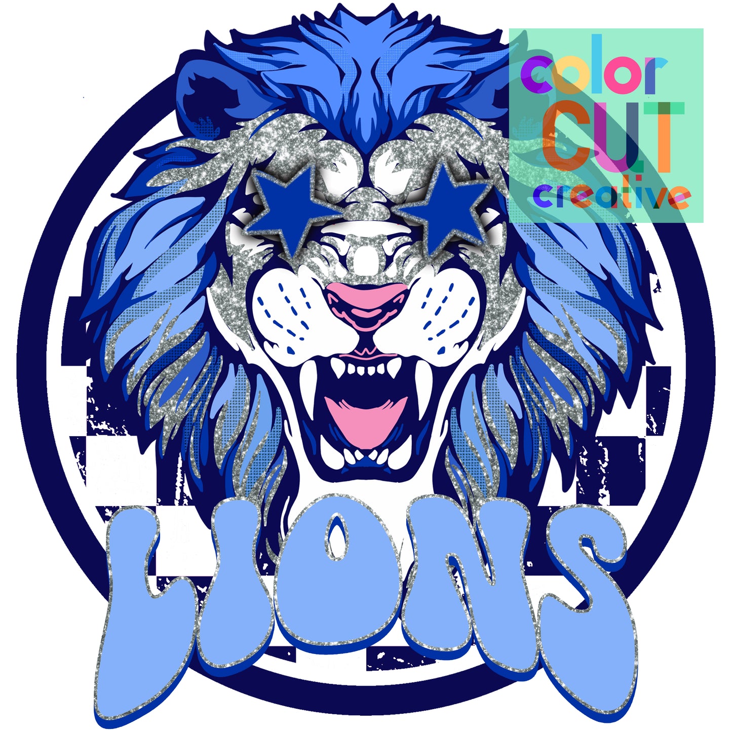 Lions Preppy Blue Silver