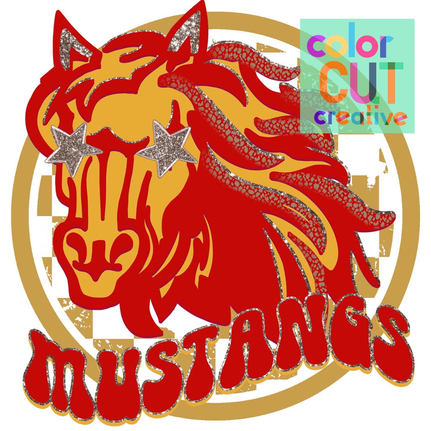 Mustangs Red Gold