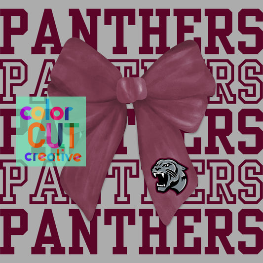 Benton Panthers Repeating Word Design