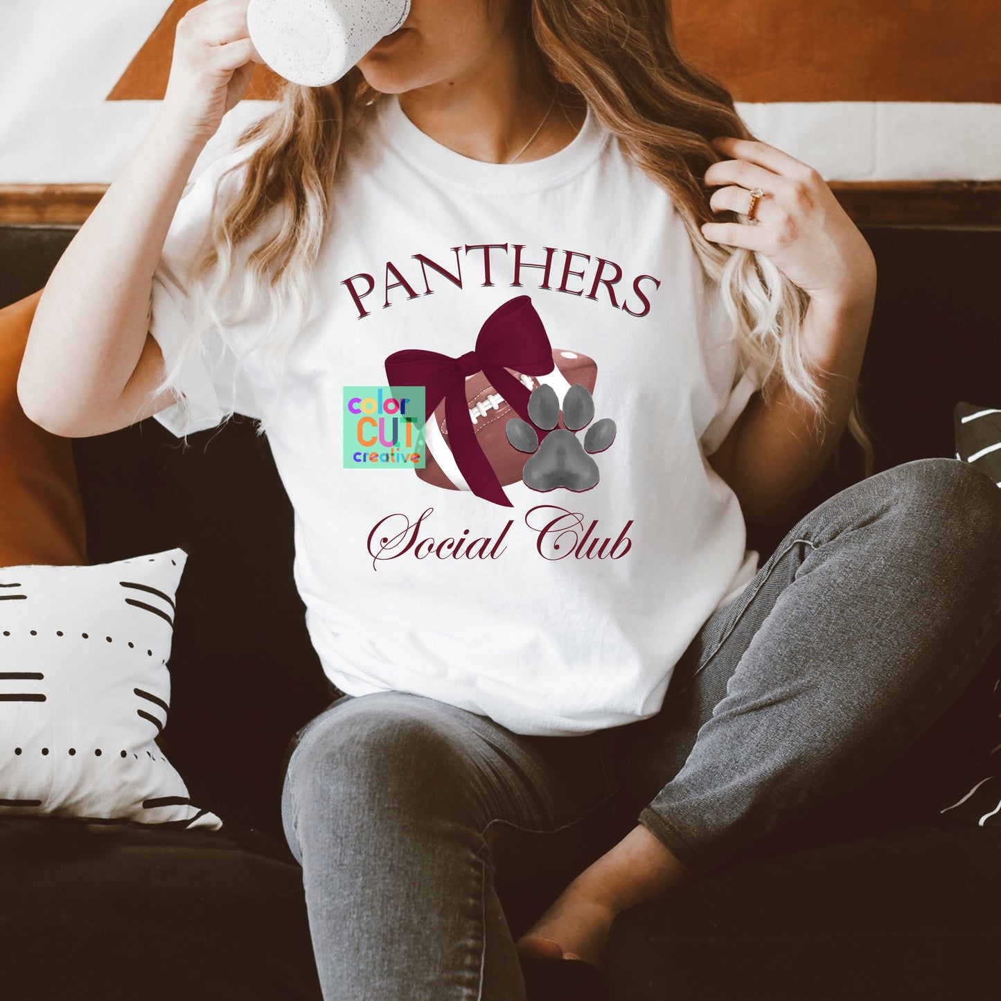 Panthers Social Club Maroon Grey