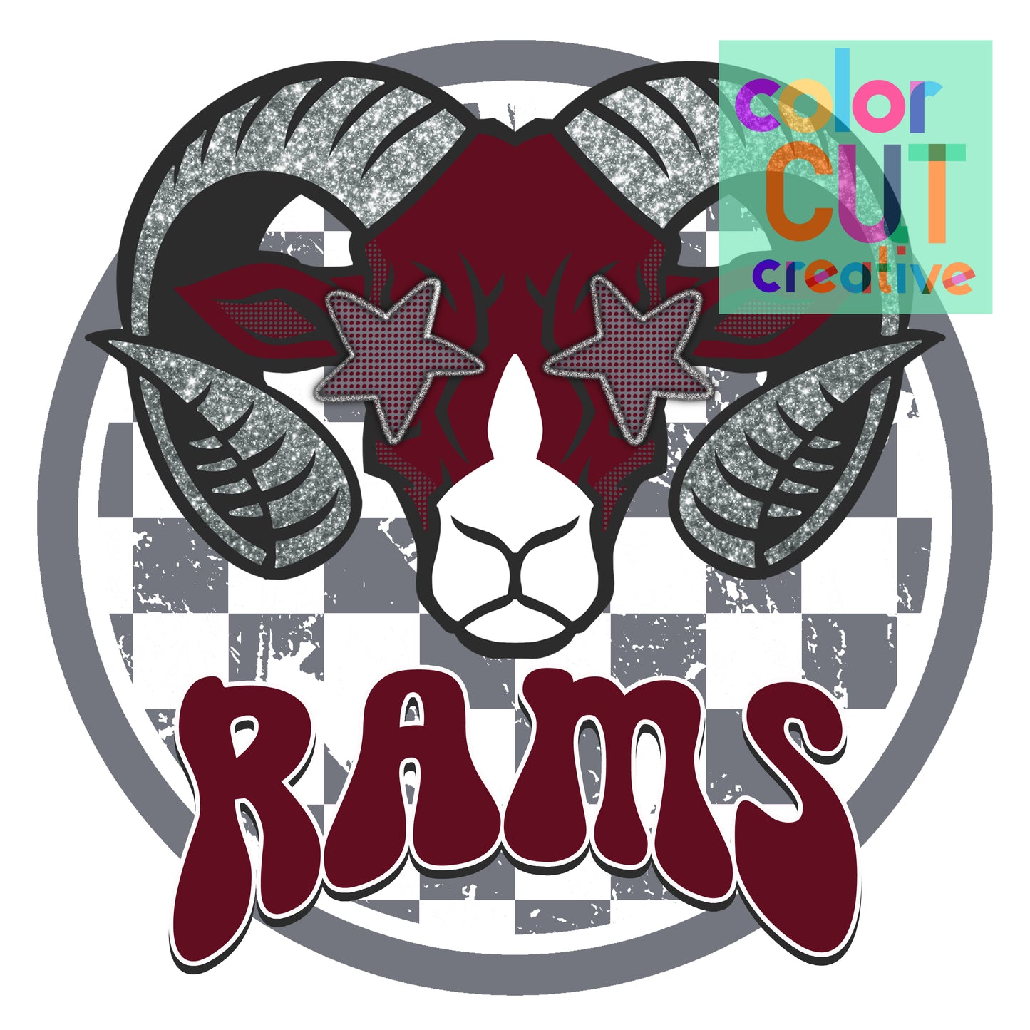 Rams Preppy Maroon Grey