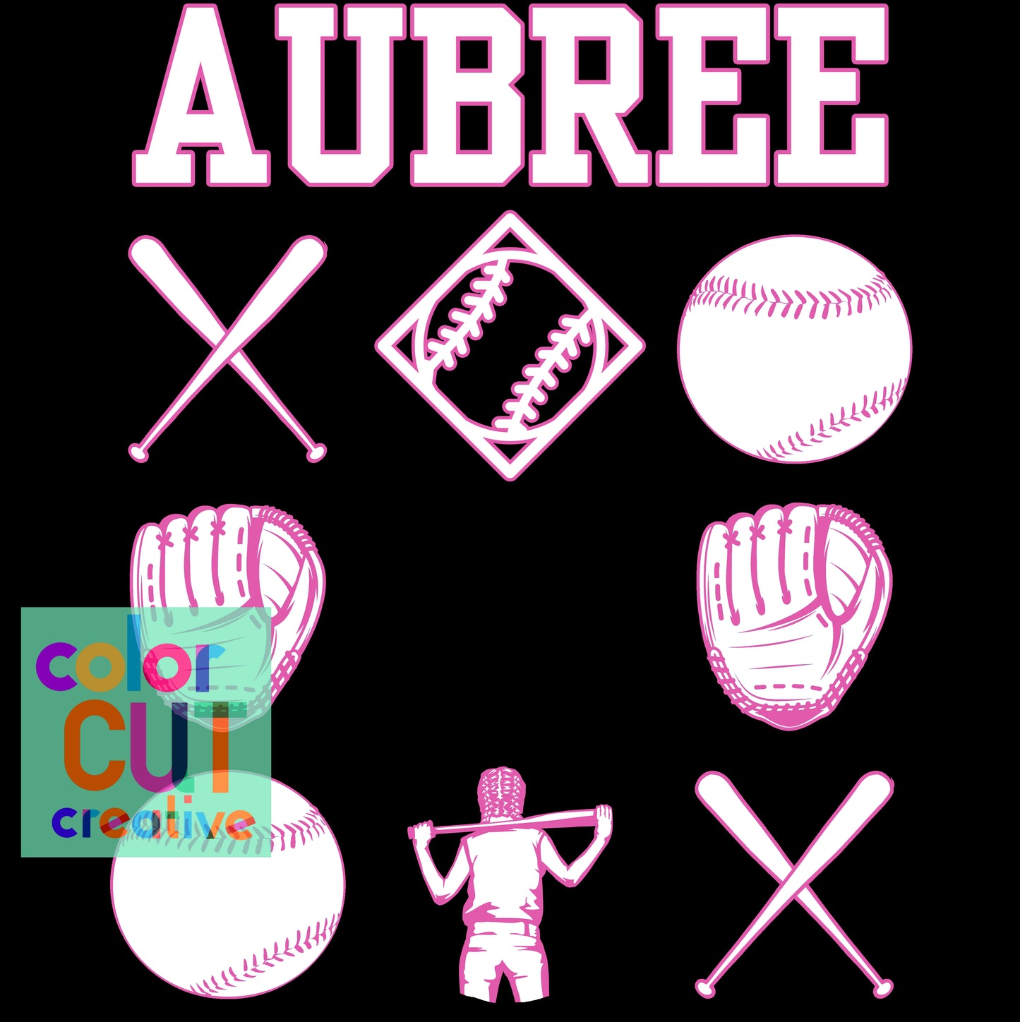custom softball design for Allie