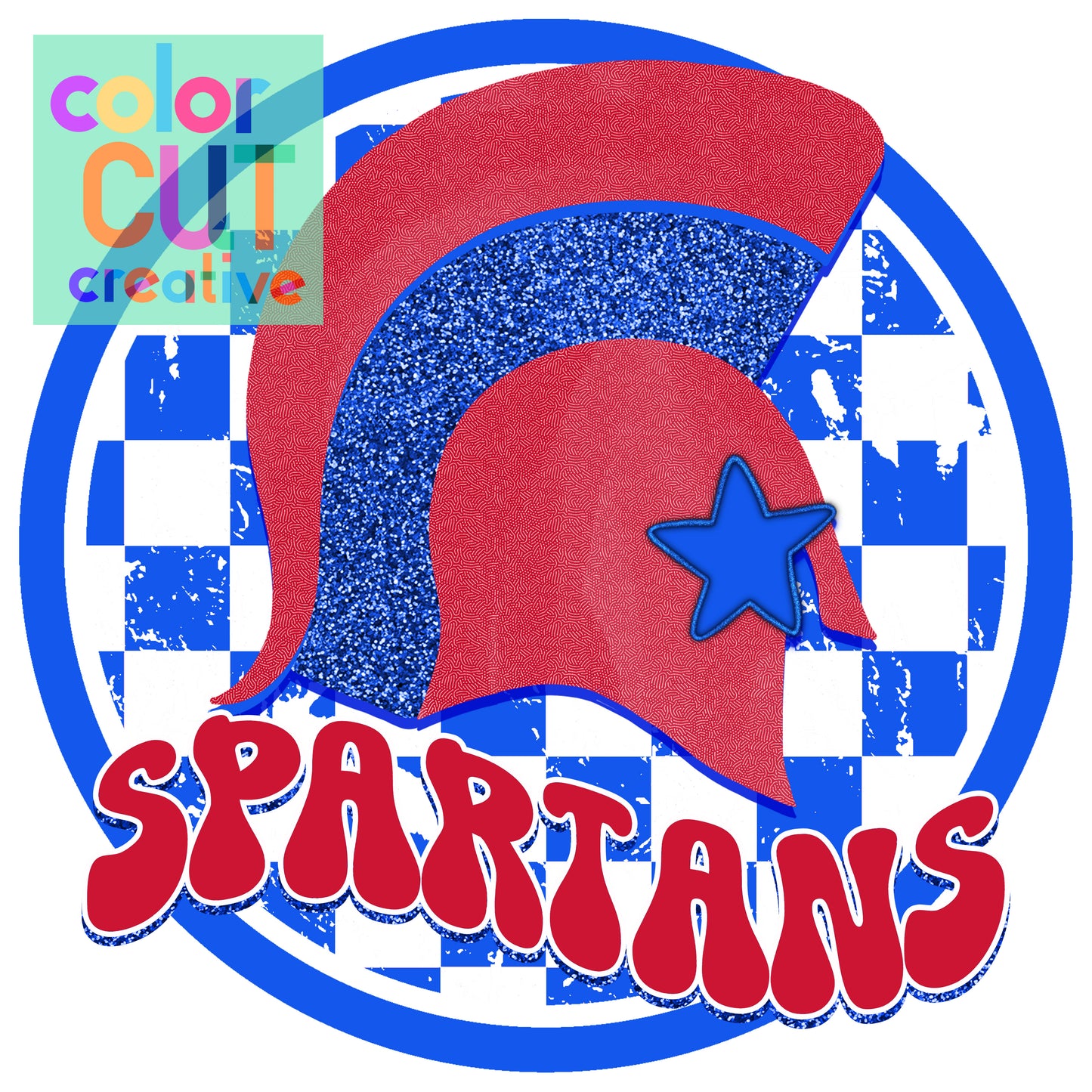 Spartans Preppy Red Blue