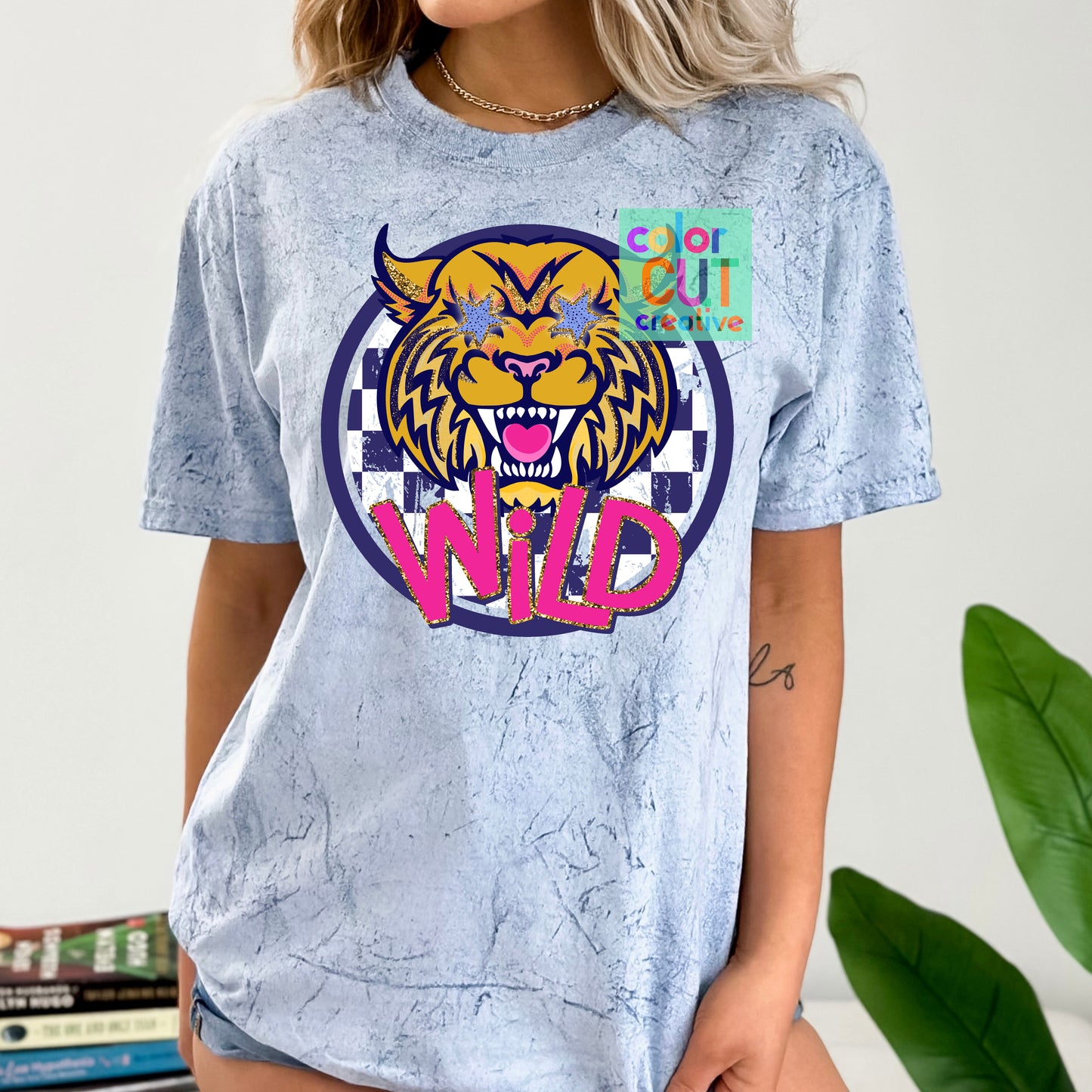 Wild Wild Cats Preppy Purple Pink Gold