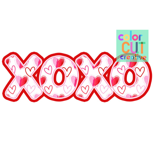 XOXO Smudgy Hearts